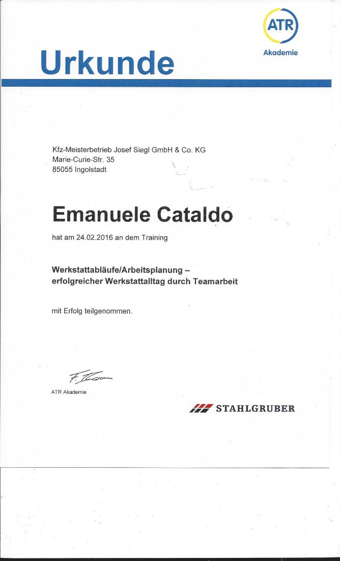 Kfz-Meisterbetrieb Josef Siegl GmbH & Co. KG