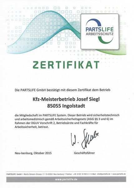 Kfz-Meisterbetrieb Josef Siegl GmbH & Co. KG