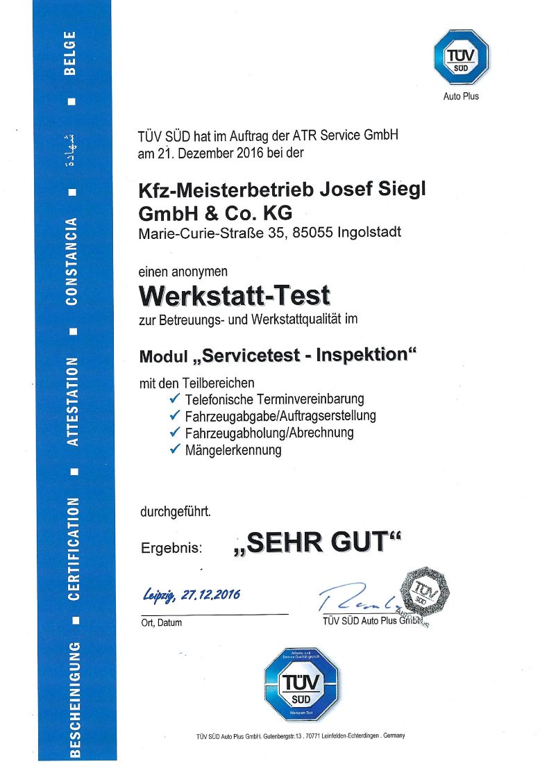Kfz-Meisterbetrieb Josef Siegl GmbH & Co. KG