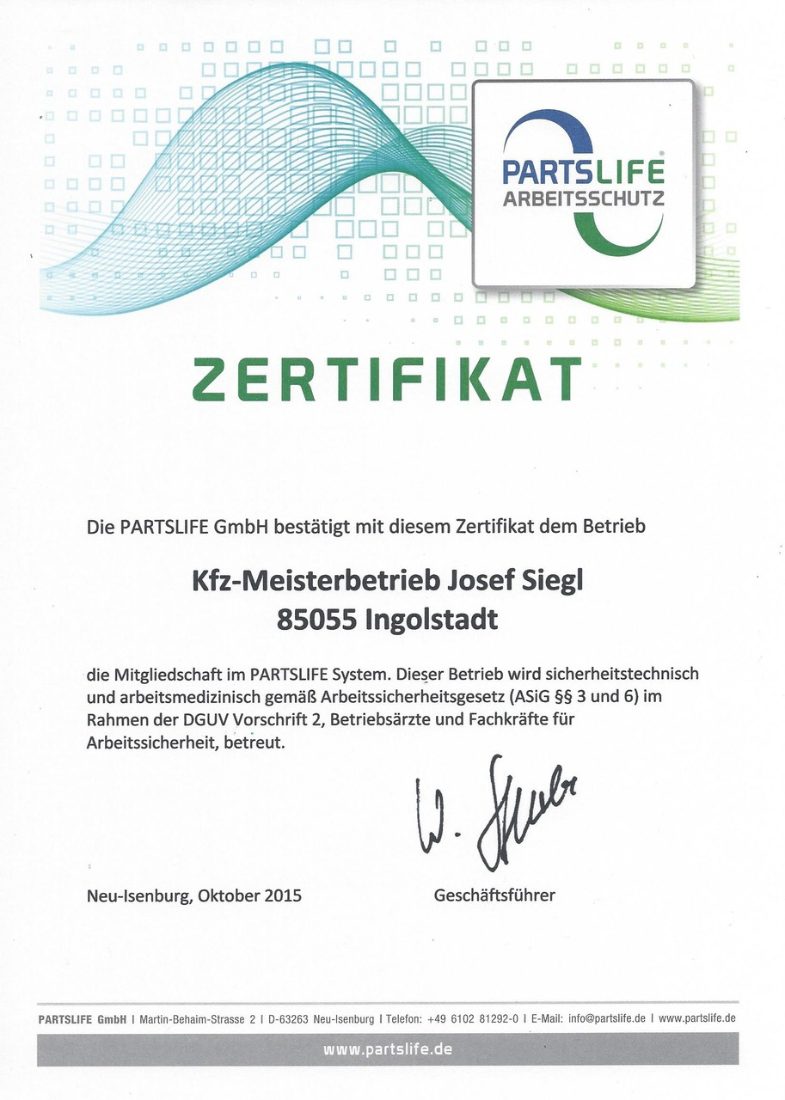 Kfz-Meisterbetrieb Josef Siegl GmbH & Co. KG